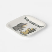 Waar de wilde dingen zijn | Wilde dingen Papieren Bordje (Gebogen)