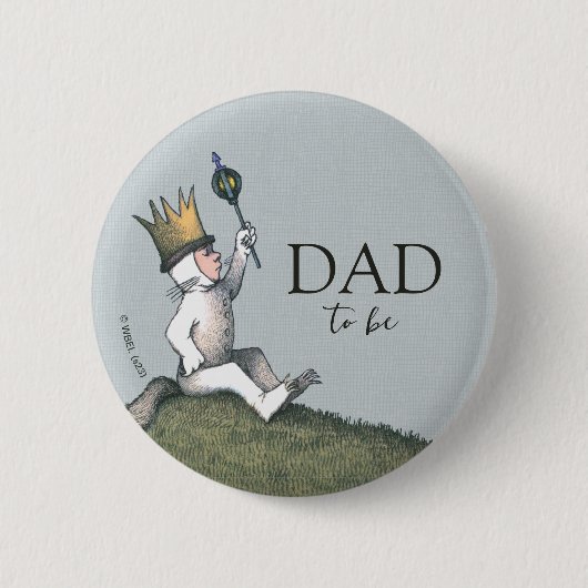 Waar de Wilde Dingen Zijn | Wordt Papa Ronde Button 5,7 Cm (Voorkant)