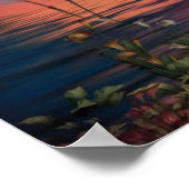 Waar de Wilde Flamingo Poster/Druk Groeit Poster (Hoek)