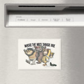 Waar de Wilde Things Are-figuren & logo Magneet (Insitu (Vaatwasser))