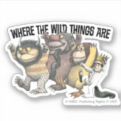 Waar de Wilde Things Are-figuren & logo Sticker (Voorkant)