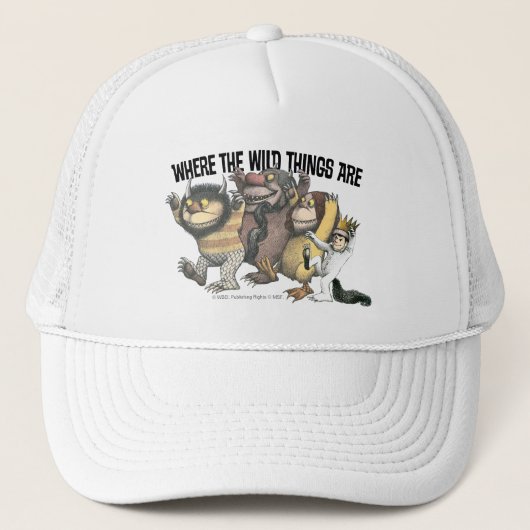 Waar de Wilde Things Are-figuren & logo Trucker Pet (Voorkant)