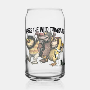 Waar de Wilde Things Are Karakters & Logo Blikvorm Glas