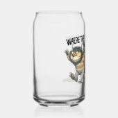Waar de Wilde Things Are Karakters & Logo Blikvorm Glas (Rechts)