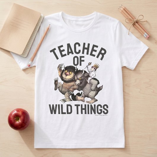 Waar de Wilde Wezens Zijn Leraar van Wilde Wezens Tri-Blend Shirt