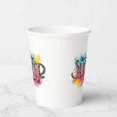 Waar de zomer nooit document kop beëindigt papieren bekers (Rechts)