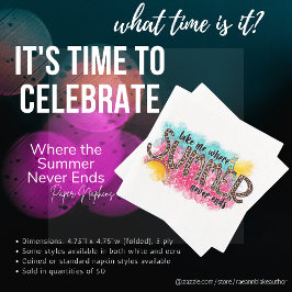 Waar de zomer nooit eindigt papieren servet