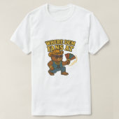 Waar DEM-fans bij - Hip Hop Cowboy Teddy Bear T-shirt (Design voorkant)