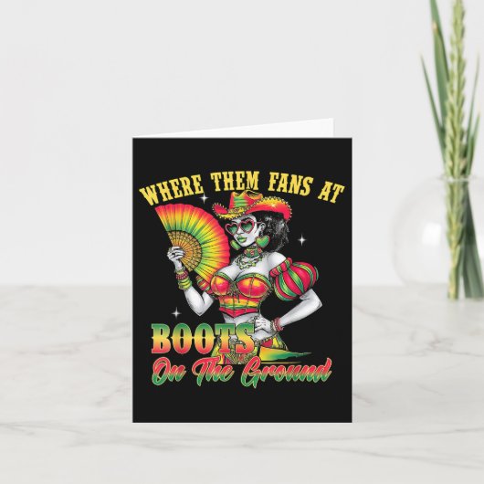 Waar die fans bij Juneteenth Cowgirl Boots op de Kaart (Voorkant)