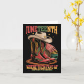 Waar die fans bij Juneteenth Cowgirl Boots op de Kaart (Gele Bloem)