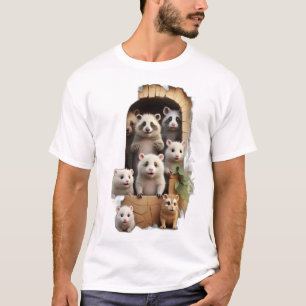 Waar dieren speels verdwijnen! t-shirt