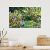 Waar drie tuinen 36x24 Poster ontmoeten (Keuken)