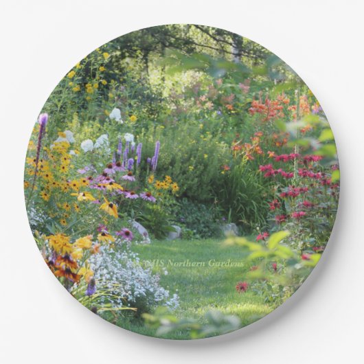 Waar drie tuinen samenkomen papieren bordje (Voorkant)