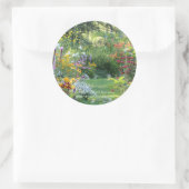 Waar drie tuinen samenkomen ronde sticker (Tas)