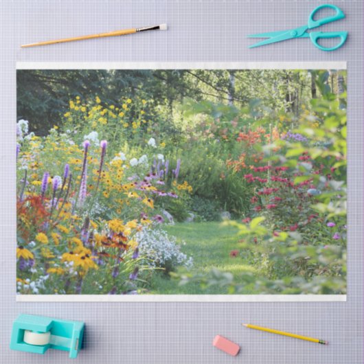 Waar drie tuinen samenkomen tissuepapier (Craft)