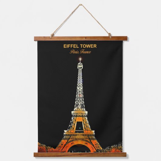Waar dromen de hemel raken: de Eiffeltoren Hangend Wandkleed (Voorkant)