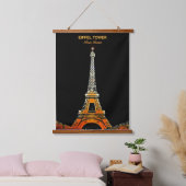 Waar dromen de hemel raken: de Eiffeltoren Hangend Wandkleed (Slaapkamer)