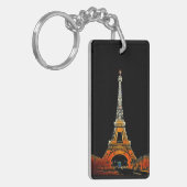 Waar dromen de hemel raken: de Eiffeltoren Sleutelhanger (Voorkant Links)