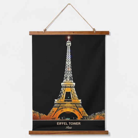 Waar dromen de hemel raken: Eiffeltoren Hangend Wandkleed (Voorkant)