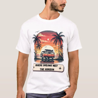 Waar dromen de horizon ontmoeten t-shirt