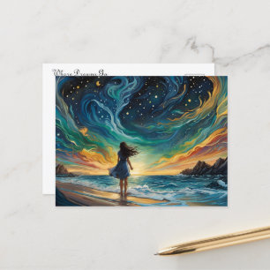 Waar dromen naartoe gaan briefkaart