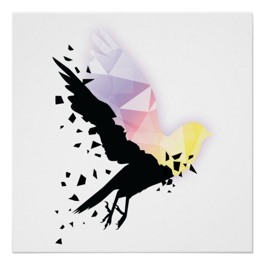 "Waar duisternis eindigt, begint de hoop." Perfect Poster (Voorkant)