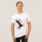 "Waar duisternis eindigt, begint de hoop." Tri-Blend Shirt (Voorkant volledig)