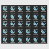 Waar een walvis is, is een donkere golf cadeaupapier (Vlak)