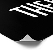 Waar een walvis is, is een donkere golf poster (Hoek)