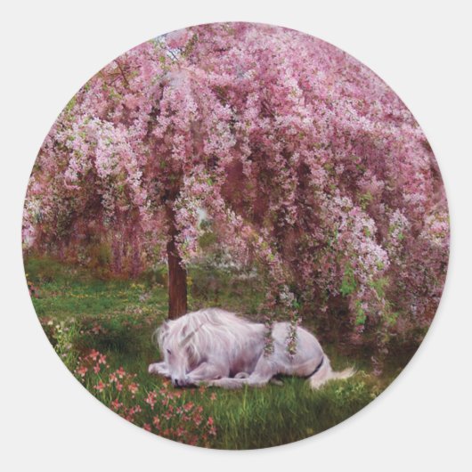 Waar eenhoorns dromen Sticker (Voorkant)