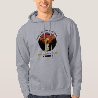 Waar Eindigt De Wereld | Retro Zonsondergang Mooie Hoodie