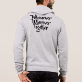 Waar en wanneer dan ook, samen een T-shirt (Achterkant)