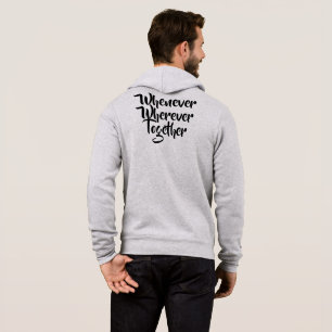 Waar en wanneer dan ook, samen een T-shirt