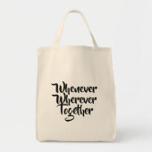 Waar en wanneer samen Canvas tas (Voorkant)