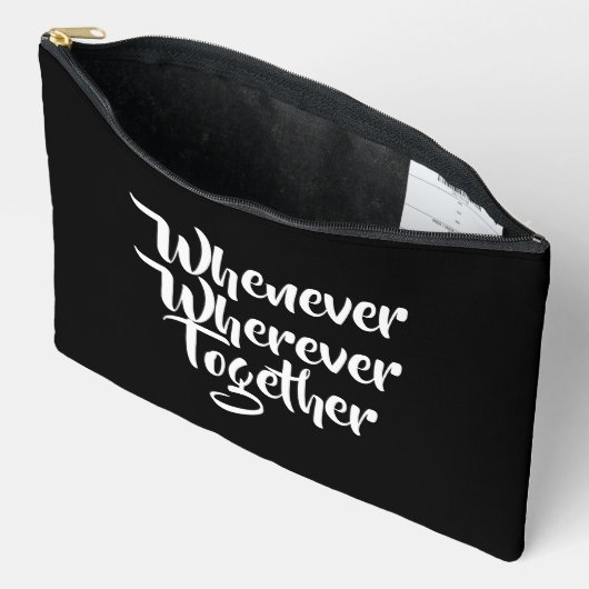 Waar en wanneer samen grote accessoirezak etui (Open)