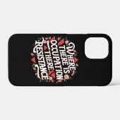 Waar er bezetting is, verzet Case-Mate iPhone case (Achterkant (horizontaal))