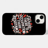 Waar er bezetting is, verzet Case-Mate iPhone case (Achterkant (horizontaal))
