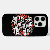 Waar er bezetting is, verzet Case-Mate iPhone case (Achterkant (horizontaal))