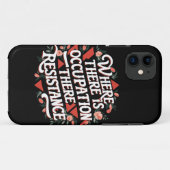 Waar er bezetting is, verzet Case-Mate iPhone case (Achterkant (horizontaal))