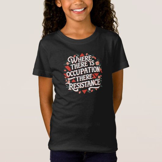 Waar er bezetting is, verzet t-shirt (Voorkant)