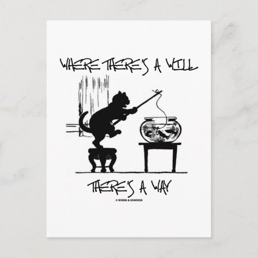 Waar er een testament is, is een weg (vlieghoogte) briefkaart (Voorkant)