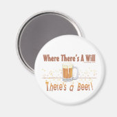 Waar er een testament is, is er een bier! magneet (Voorkant / Achterkant)