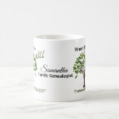 Waar er een Will Genealoy Familie Boom Mok is (Center)