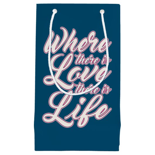 Waar er Liefde Valentijnsdag is | Cadeauzak Klein Cadeauzakje (Voorkant)