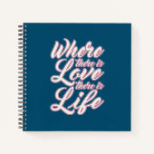 Waar er Liefde Valentijnsdag is | NOTITIEBOEK (Voorkant)