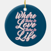 Waar er Love Valentijnsdag is | ORNAMENT (Achterkant)