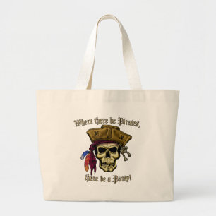 Waar er Piraten zijn, is er een Partij! Grote Tote Bag