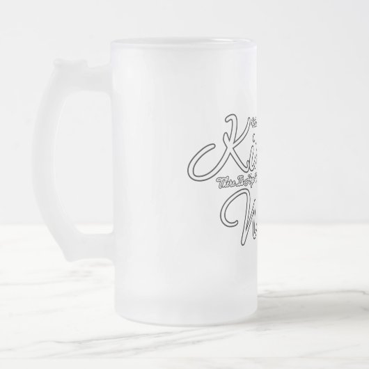 Waar er sprake is van koudheid matglas bierpul (Links)