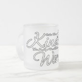 Waar er sprake is van koudheid matglas koffiemok (Voorkant links)