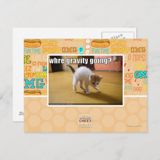 Waar ernst het gaan? briefkaart (Voorkant / Achterkant)